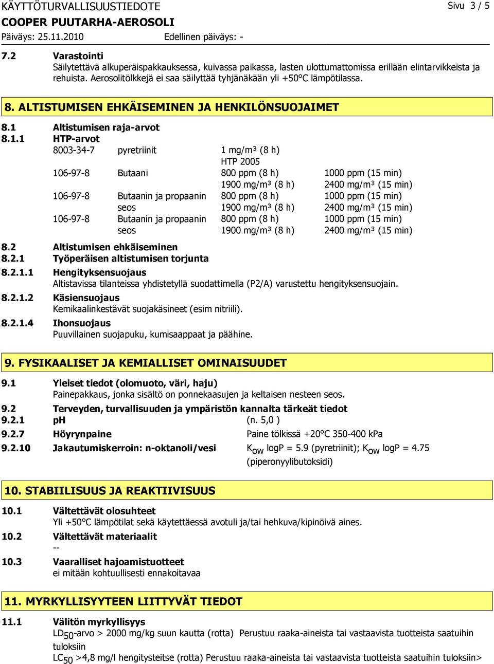 Altistumisen raja-arvot 8.1.
