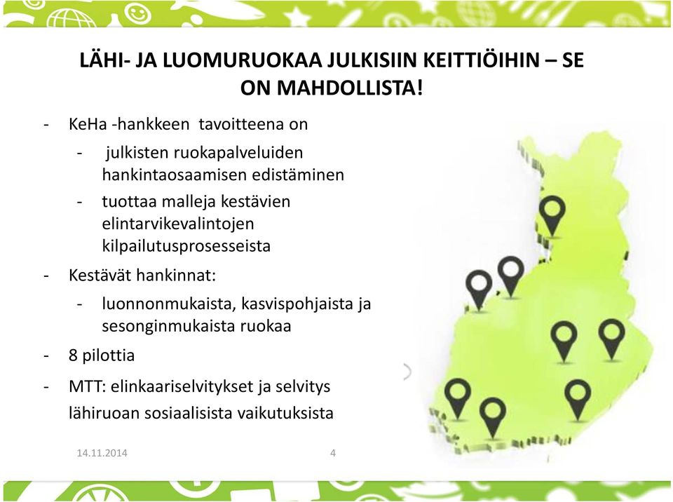 malleja kestävien elintarvikevalintojen kilpailutusprosesseista Kestävät hankinnat: