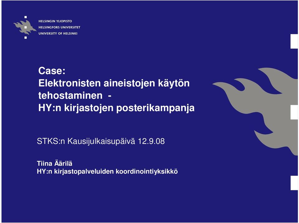 posterikampanja STKS:n Kausijulkaisupäivä 12.