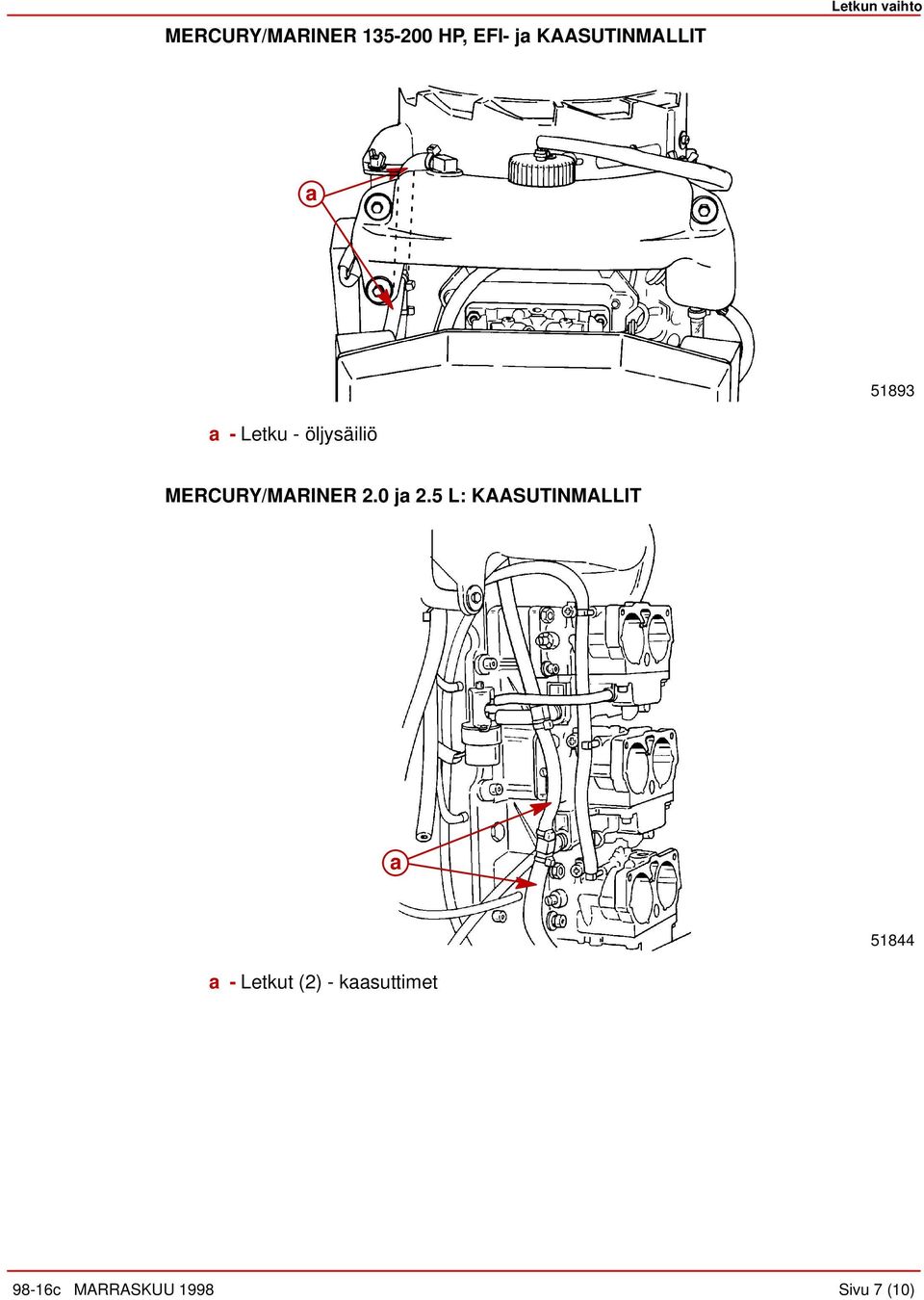 öljysäiliö MERCURY/MARINER 2.0 j 2.