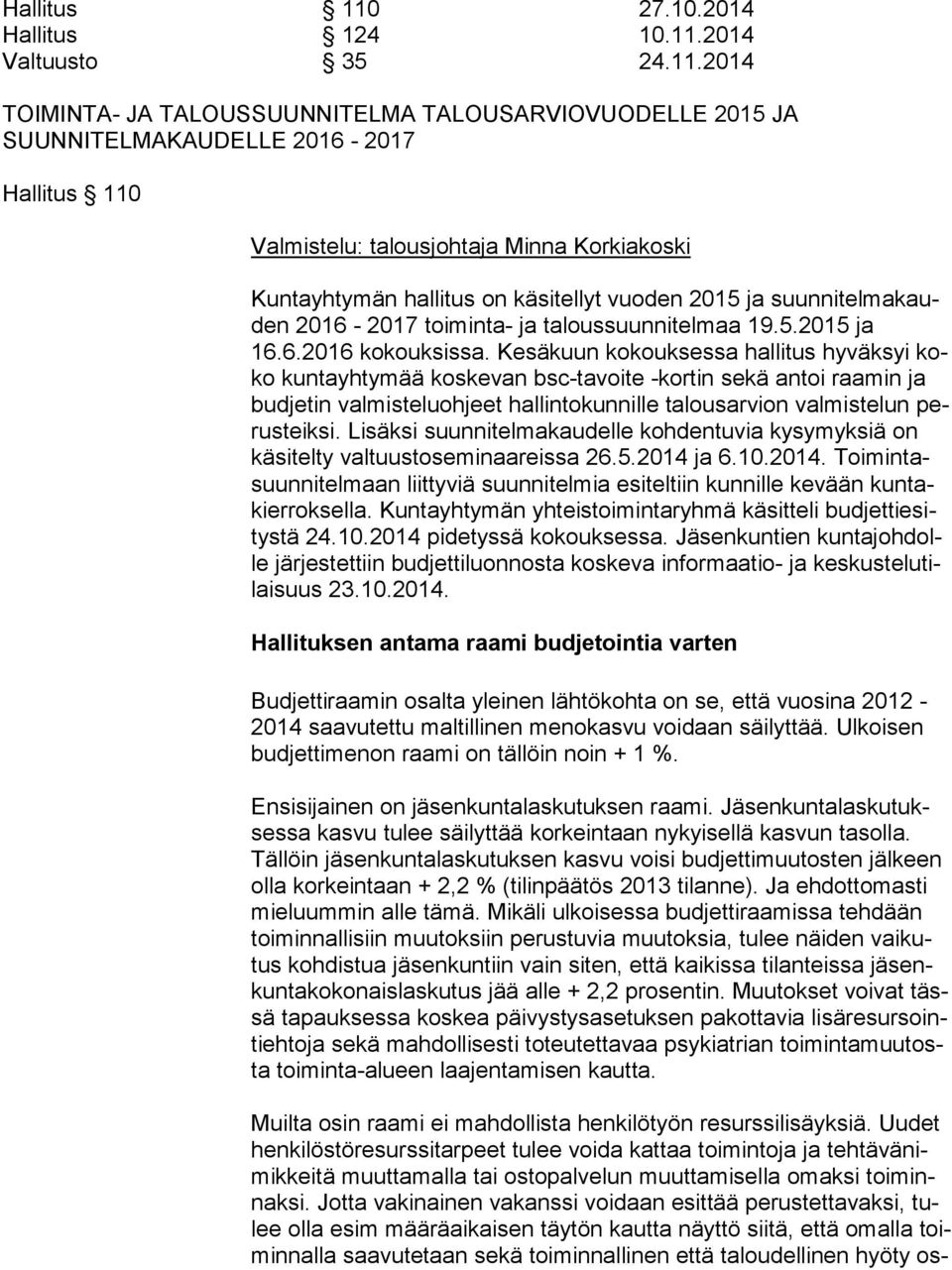 2014 Valtuusto 35 24.11.