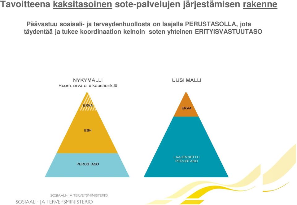 terveydenhuollosta on laajalla PERUSTASOLLA, jota