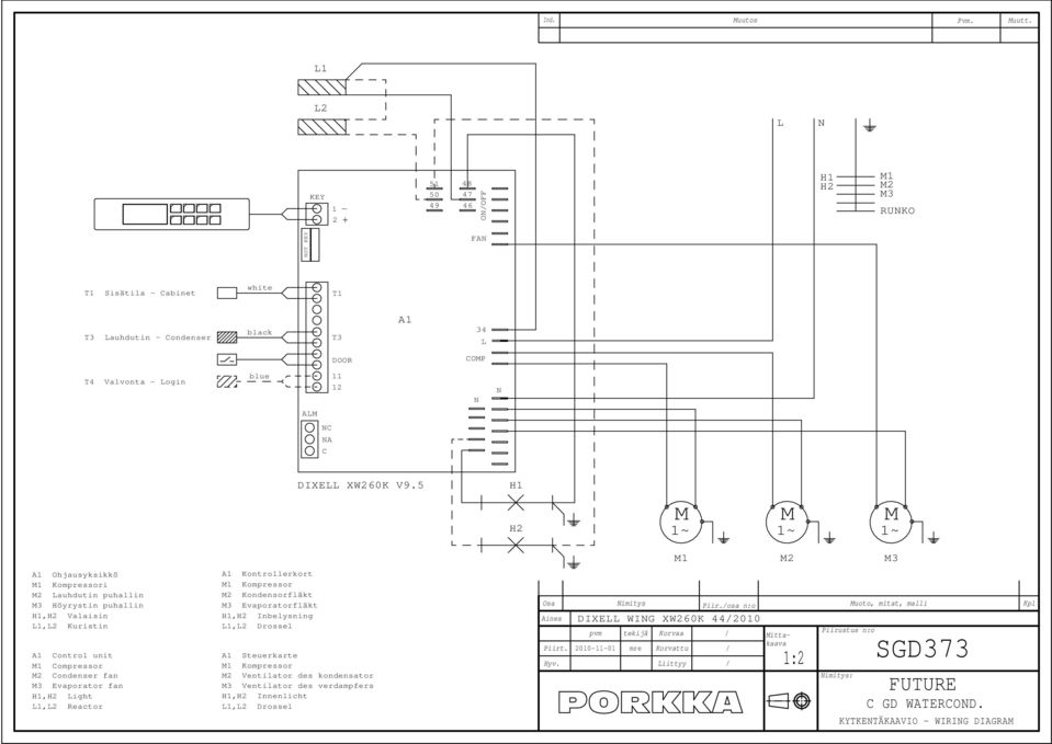 Reactor Kontrollerkort Kompressor Kondensorfläkt Evaporatorfläkt,H Inbelysning, Drossel Steuerkarte Kompressor Ventilator des kondensator