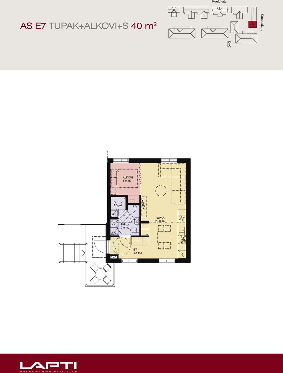 ALKOVI 6,0 m2 2 14,1 m2