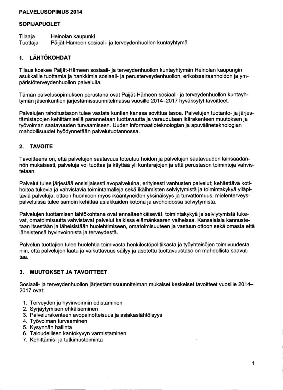 ympäristöterveydenhuollon palveluita.