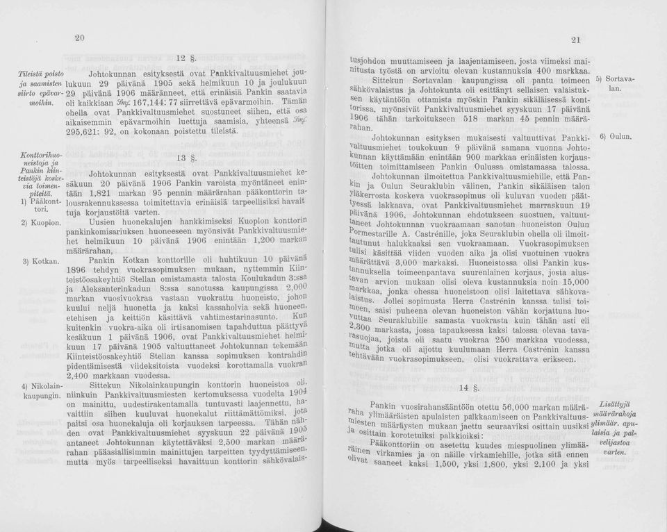 oli kaikkiaan ffinf 167,144: 77 siirrettävä epävarmoihin.