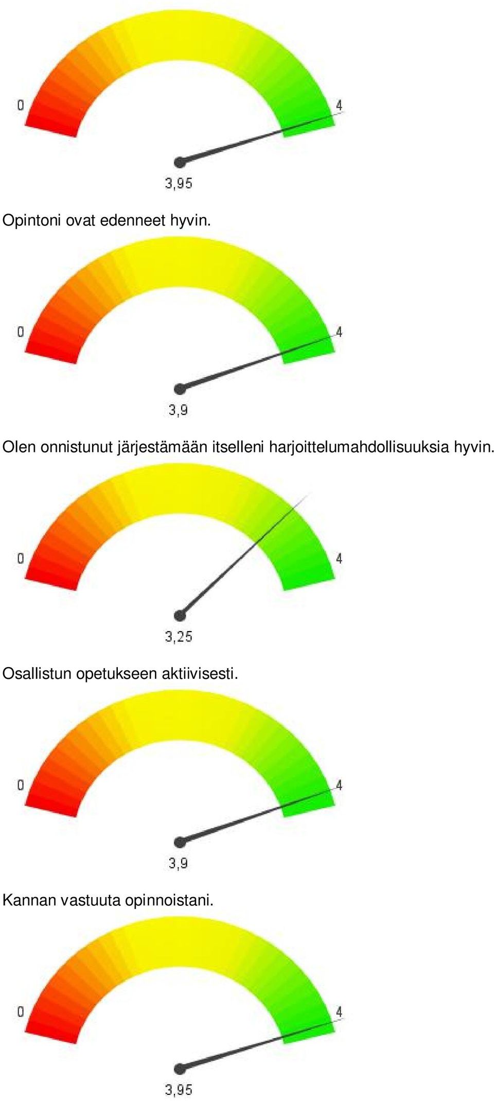 harjoittelumahdollisuuksia hyvin.