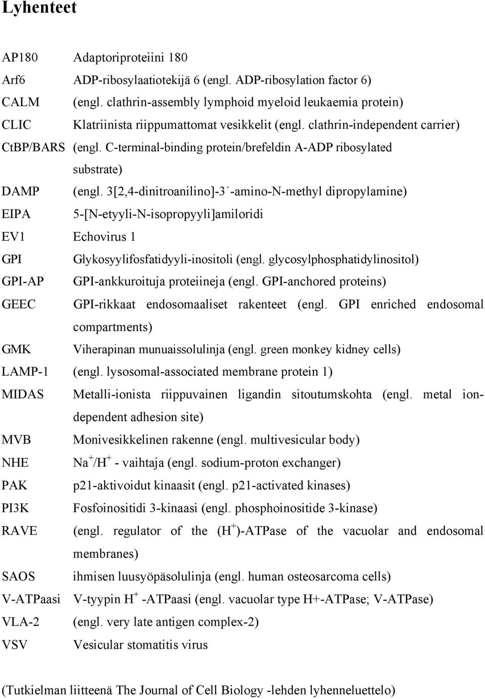 C-terminal-binding protein/brefeldin A-ADP ribosylated substrate) DAMP (engl.