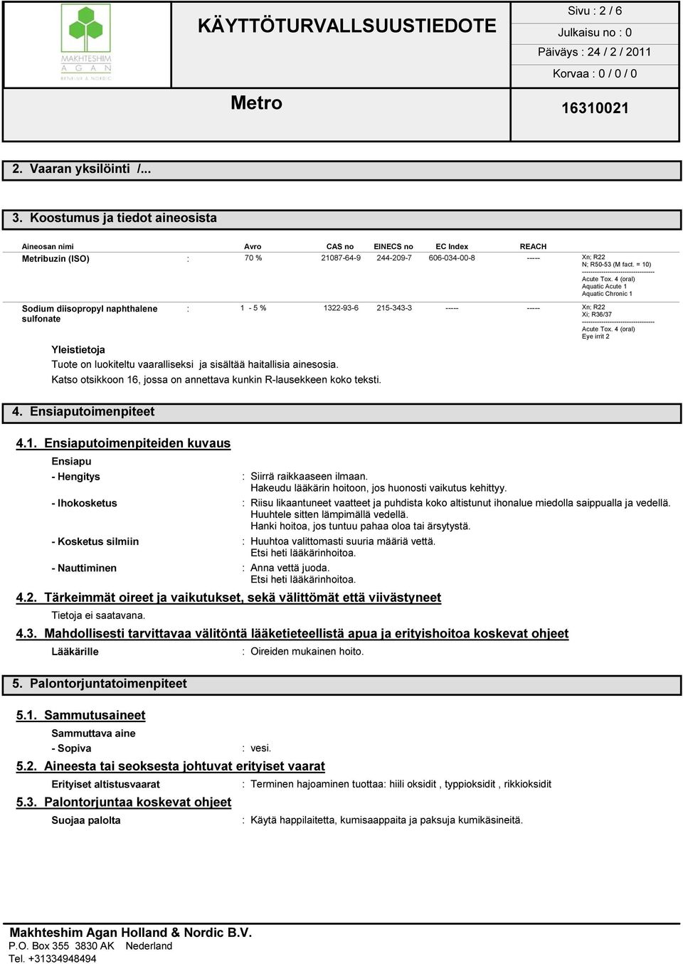 = 10) ---------------------------------- Acute Tox.