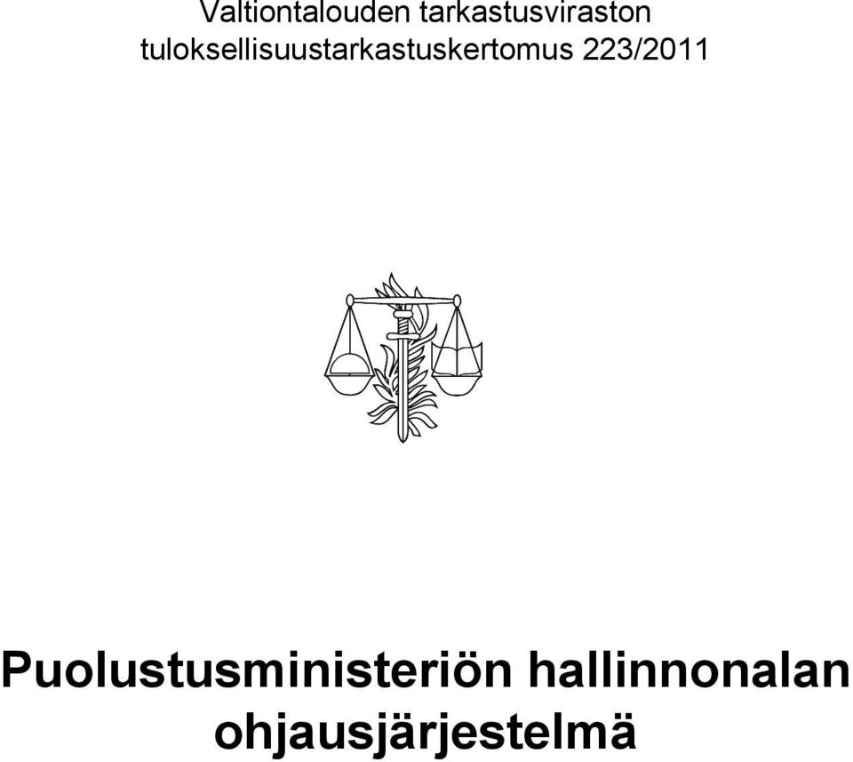 tuloksellisuustarkastuskertomus