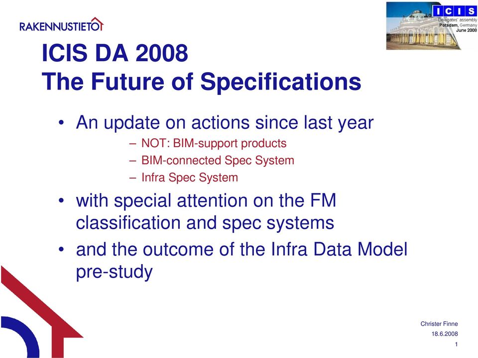 System Infra Spec System with special attention on the FM
