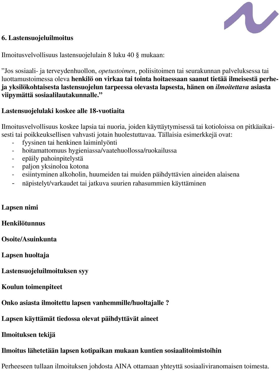sosiaalilautakunnalle.