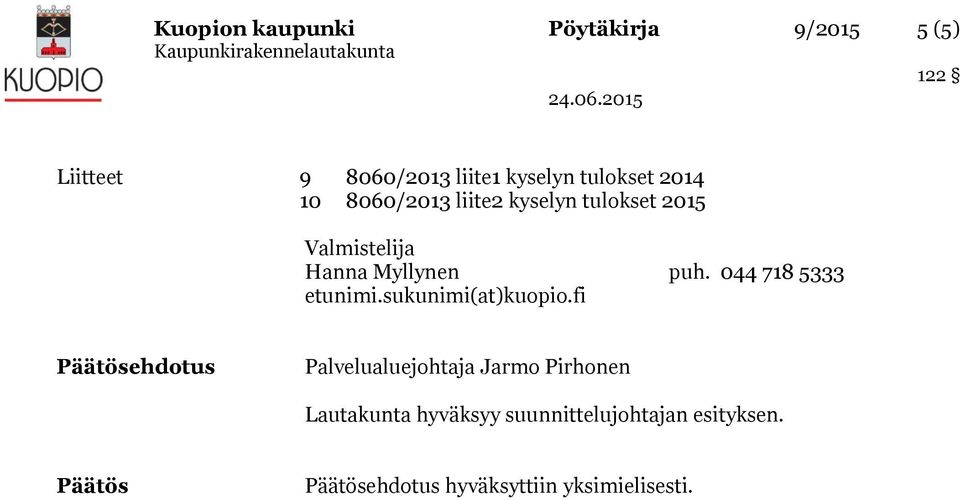 044 718 5333 etunimi.sukunimi(at)kuopio.