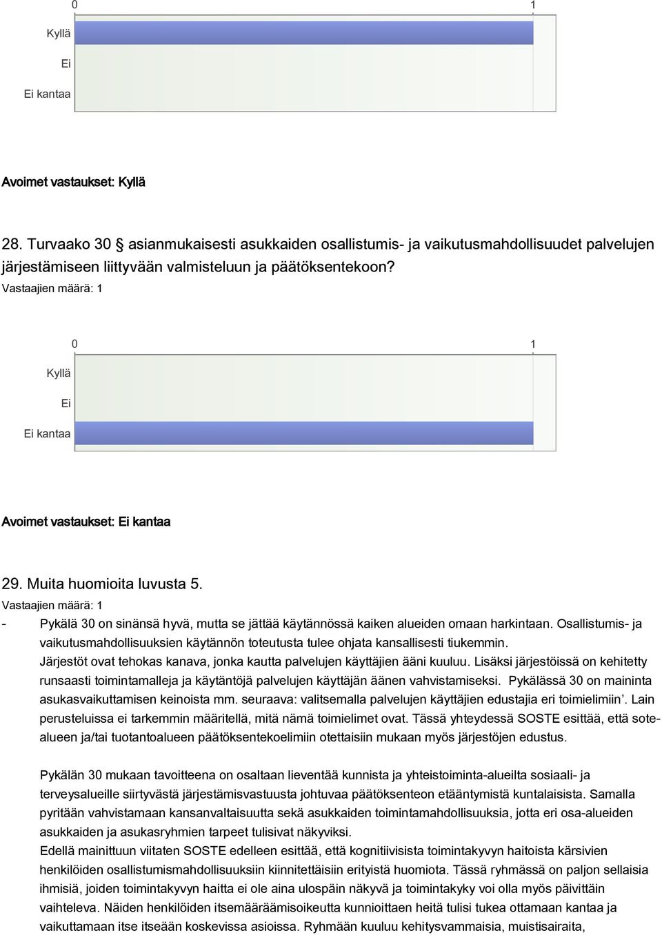 Osallistumis- ja vaikutusmahdollisuuksien käytännön toteutusta tulee ohjata kansallisesti tiukemmin. Järjestöt ovat tehokas kanava, jonka kautta palvelujen käyttäjien ääni kuuluu.