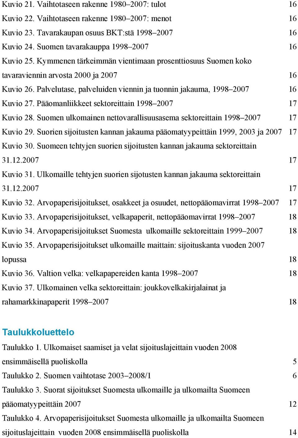 Pääomanliikkeet sektoreittain 1998 27 17 Kuvio 28. Suomen ulkomainen nettovarallisuusasema sektoreittain 1998 27 17 Kuvio 29.