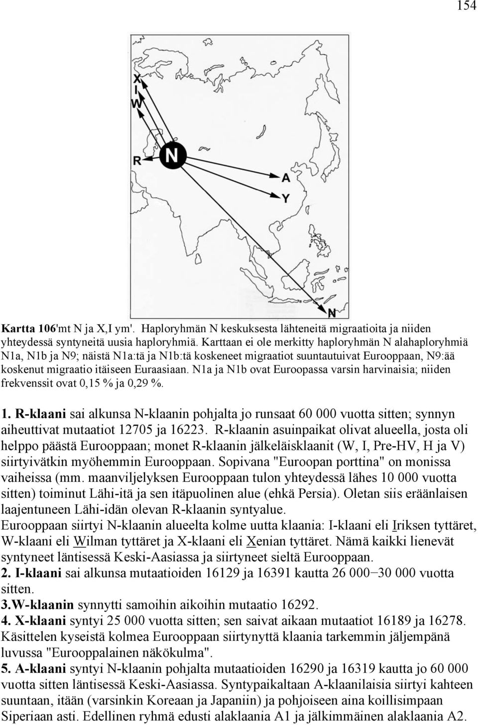 N1a ja N1b ovat Euroopassa varsin harvinaisia; niiden frekvenssit ovat 0,15 % ja 0,29 %. 1.