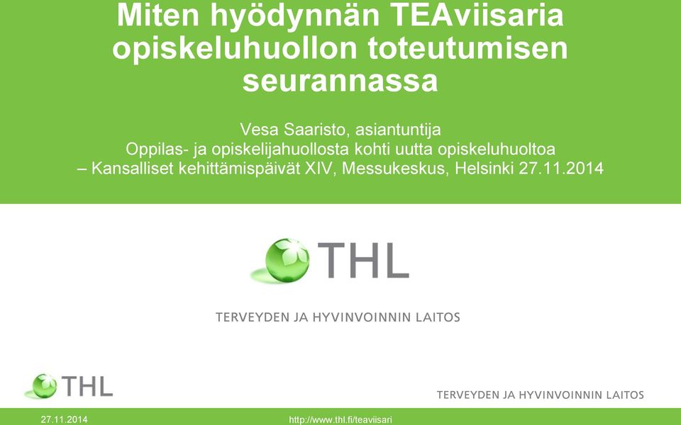 Oppilas- ja opiskelijahuollosta kohti uutta