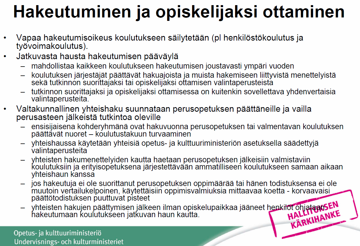 Reformin myötä.. 19 5.12.