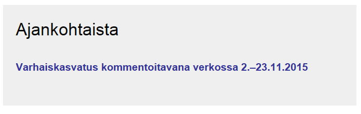 Mitä kuuluu? http://www.oph.