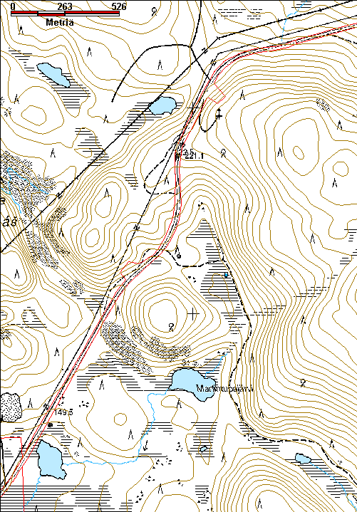 228 Kohdetyyppi: 5 Puolustusvarustukset Copyright: Metsähallitus 2008