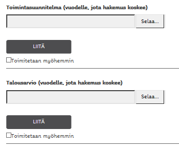 Tähän voit kirjoittaa vapaasti lisätietoja, jotka eivät tule esiin muissa hakemuksen kohdissa. Tässä on selostettu, kuinka hakemukseen voi lisätä liitteitä. HUOM! Liitetiedoston maksimikoko on 20 Mt.