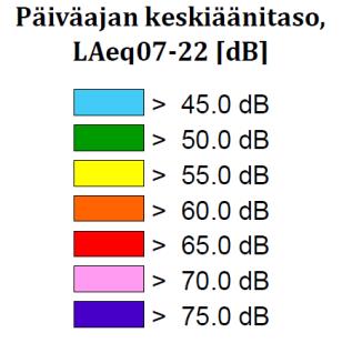 17 Raitiovaunuliikenteen melupäästöinä on käytetty Pöyry Oy:n toimittamia päästöarvoja, jotka