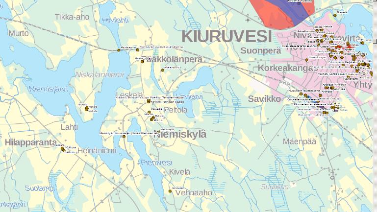 Niemiskylä, maakunnallisesti arvokas maisemaalue, maisemainventointi 2010 kohde Taustalla Ruottislahti Niemiskylä, Ryönänjoki ja Honkaranta ovat maisemallisesti arvokkaita ja mukana Pohjois- Savon
