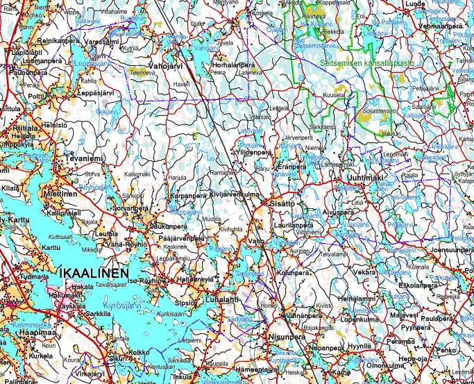 Lisäksi alue rajoittuu Takajärveen, Kaleton lampeen, Heinilampeen ja Härköset lampeen. Koko tilan pinta-ala on noin 100 hehtaaria, josta rantaviivaa on yhteensä n. 1400 metriä.