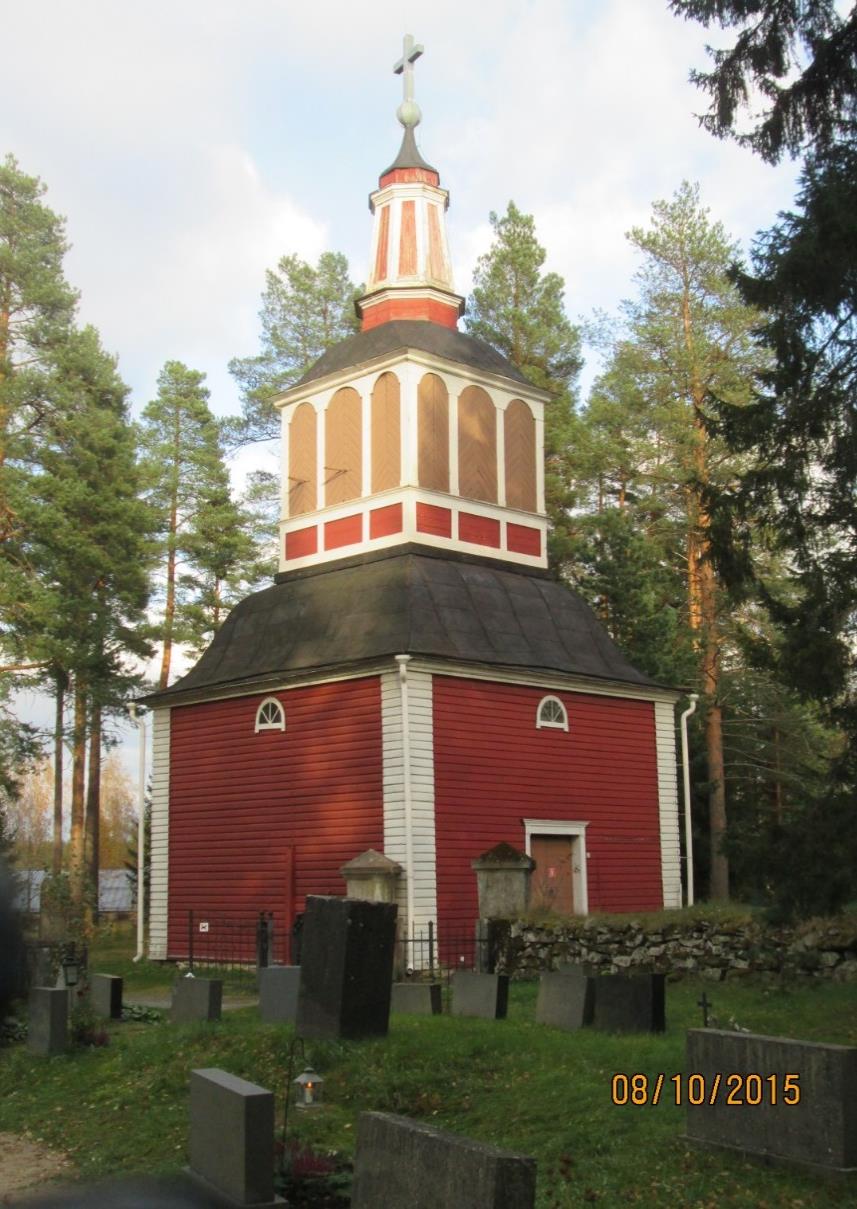 Kirkko on rakennettu 1842-1844, arkkitehti C.A. Engel, C.L.Engelin poika.