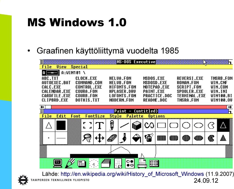 vuodelta 1985 Lähde: http://en.