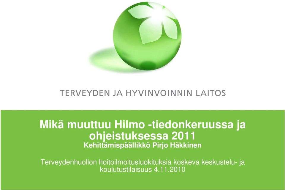 Häkkinen Terveydenhuollon