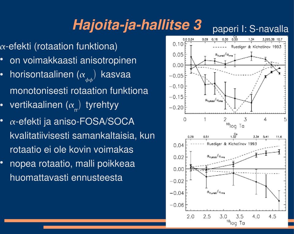 tyrehtyy efekti ja aniso FOSA/SOCA kvalitatiivisesti samankaltaisia, kun rotaatio ei
