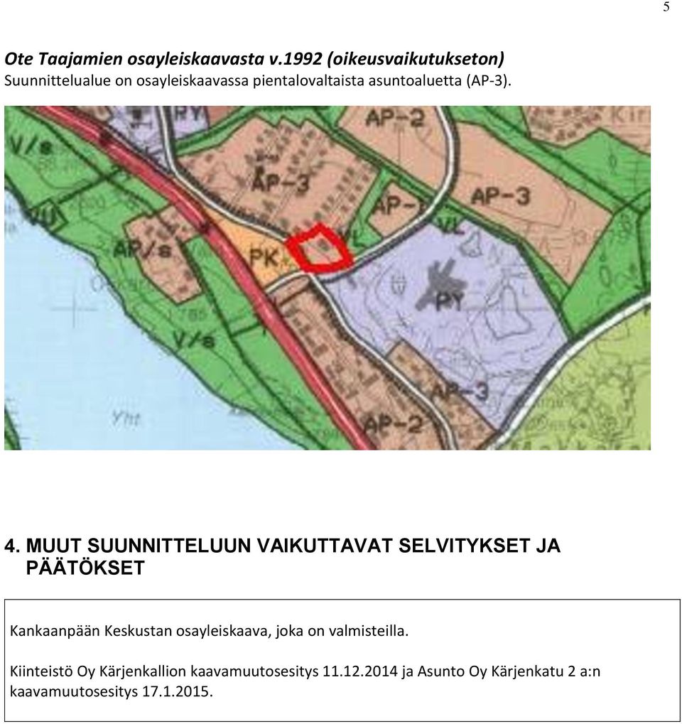 asuntoaluetta (AP-3). 4.