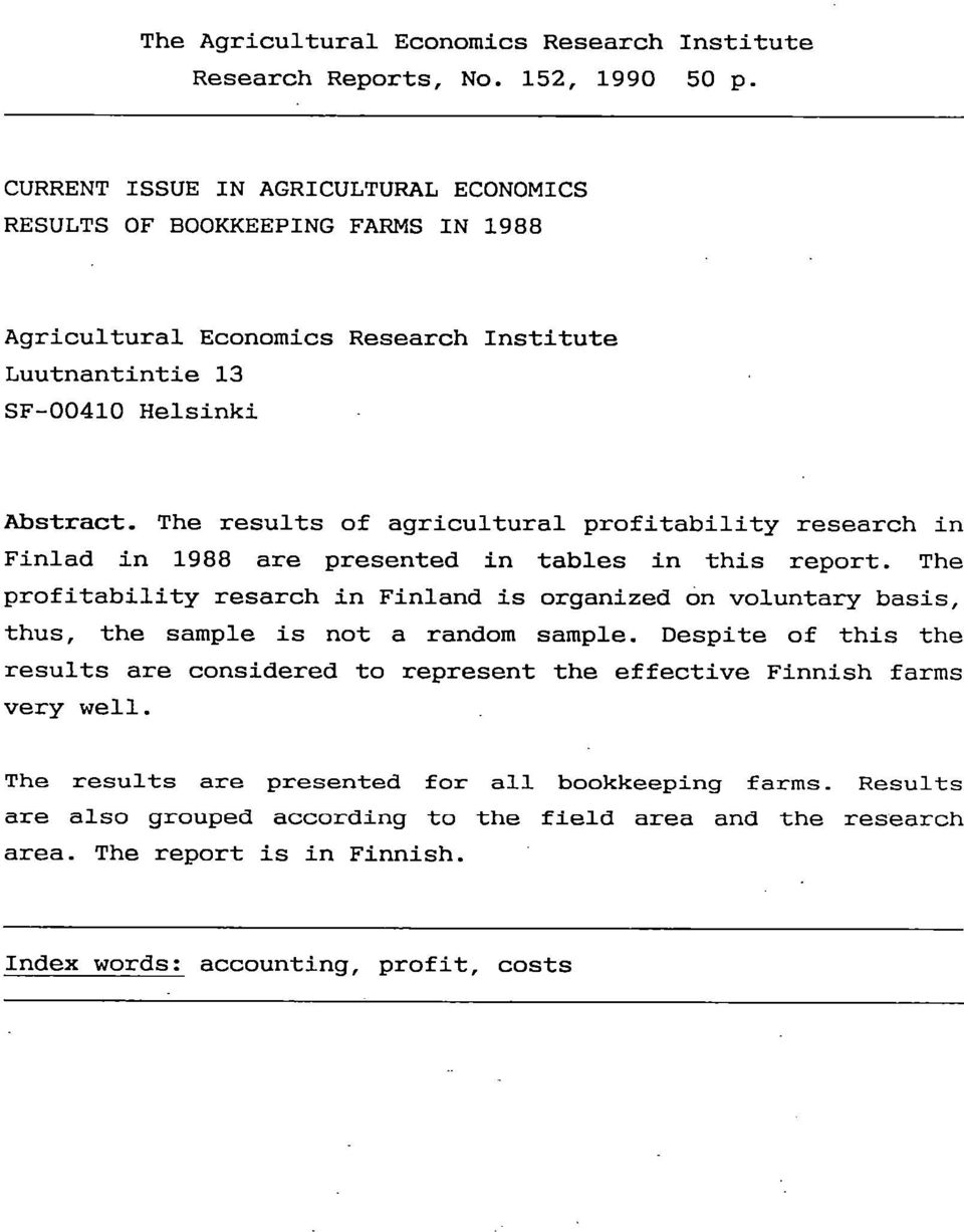n Fnland s rganzed n vluntary bass, thus, the sample s nt a randm sample Despte f ths the results are nsdered t represent the effectve Fnnsh farms very well