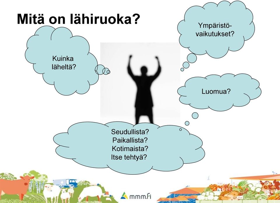 Kuinka läheltä? Luomua?