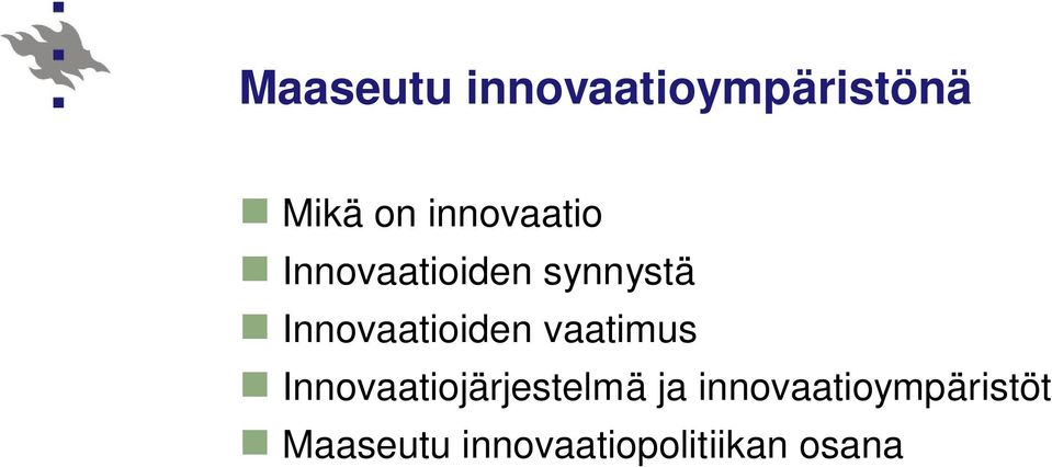 Innovaatioiden vaatimus