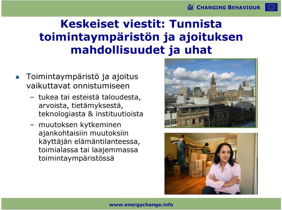 arvoista, tietämyksestä, teknologiasta & instituutioista muutoksen kytkeminen