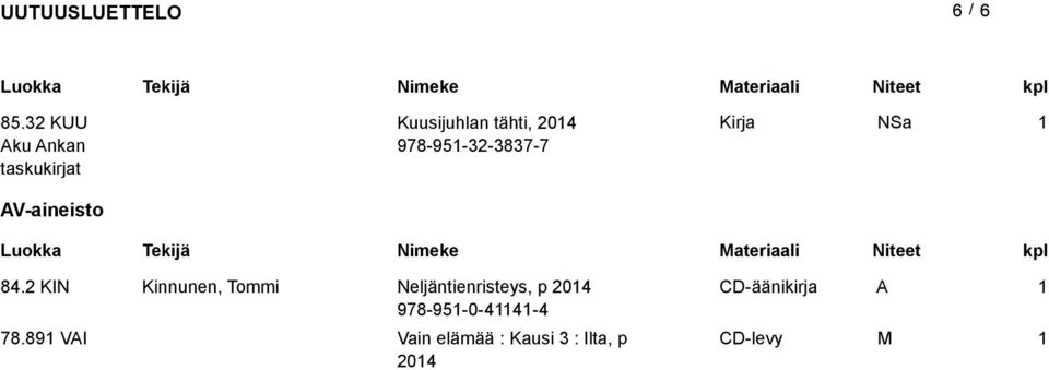 978-95-32-3837-7 Sa V-aineiso 84.