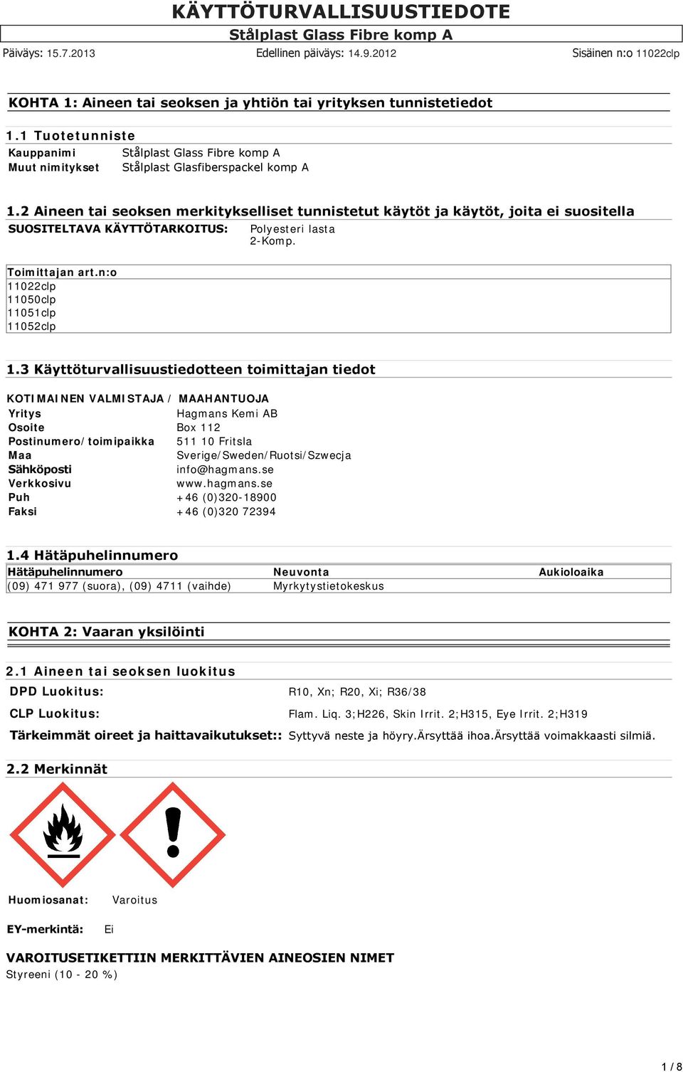 n:o 11022clp 11050clp 11051clp 11052clp 1.