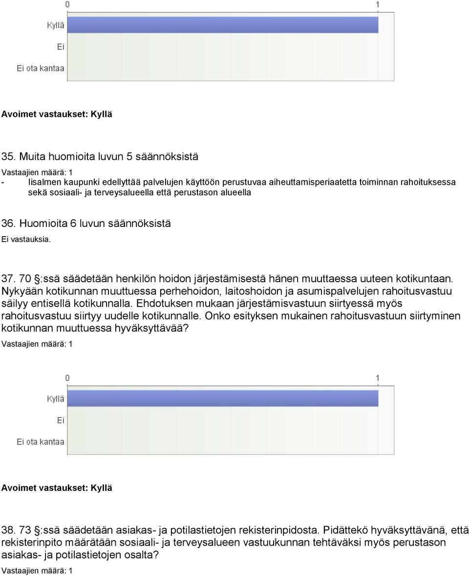 Nykyään kotikunnan muuttuessa perhehoidon, laitoshoidon ja asumispalvelujen rahoitusvastuu säilyy entisellä kotikunnalla.