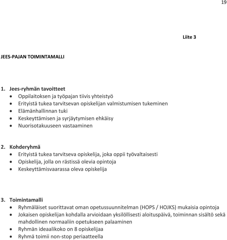 ehkäisy Nuorisotakuuseen vastaaminen 2.