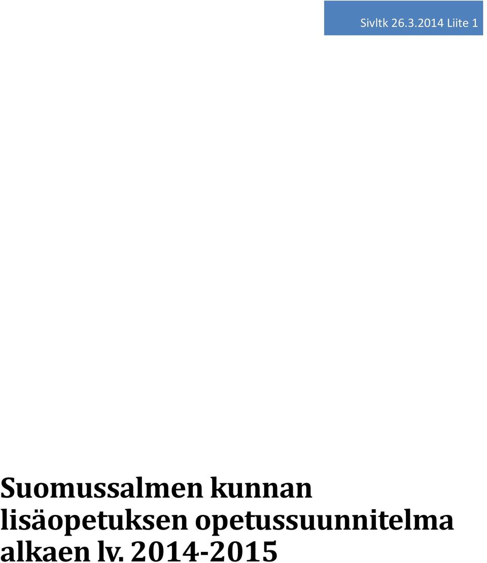 Suomussalmen kunnan