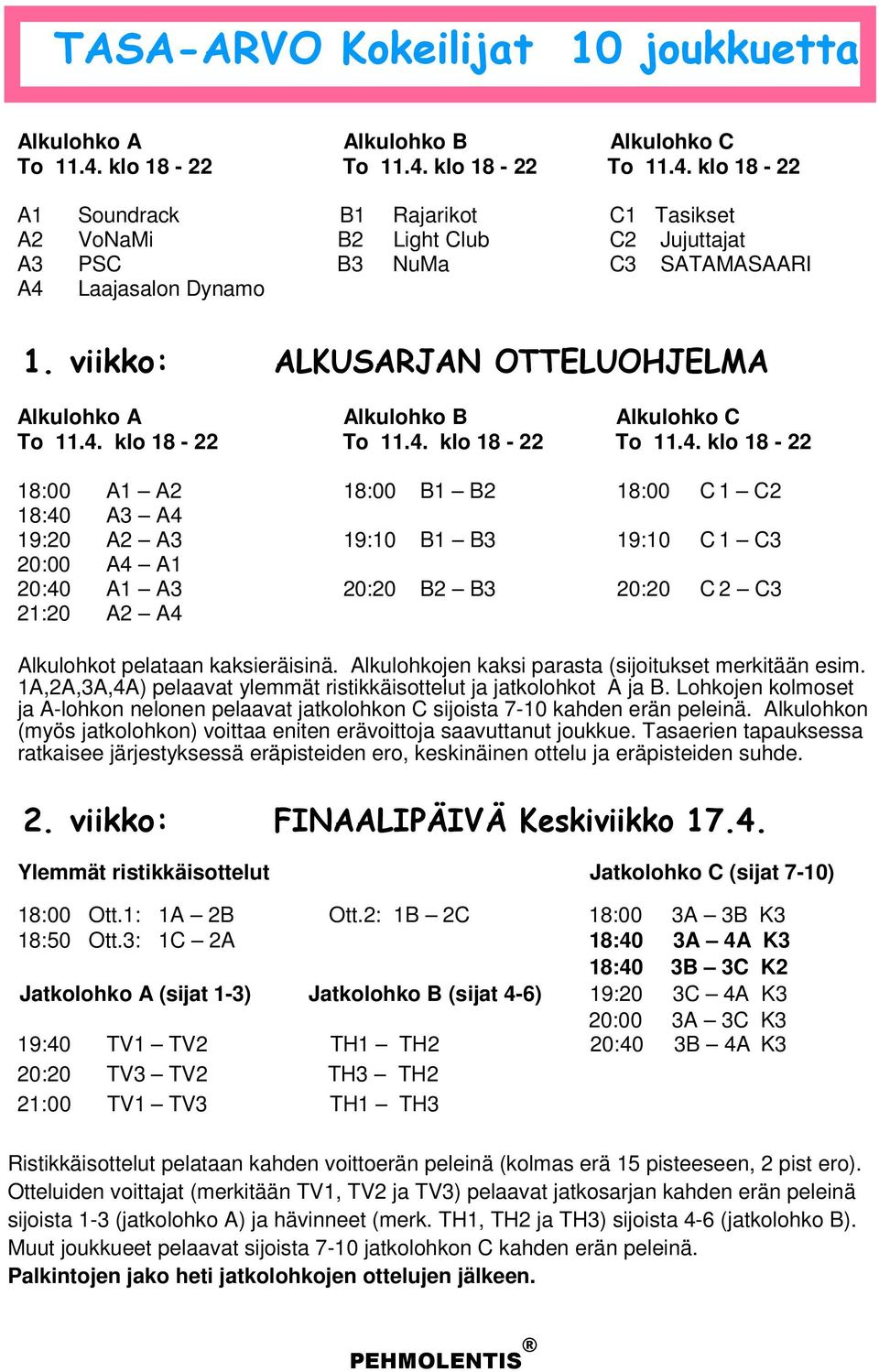 klo 18-22 To 11.4.