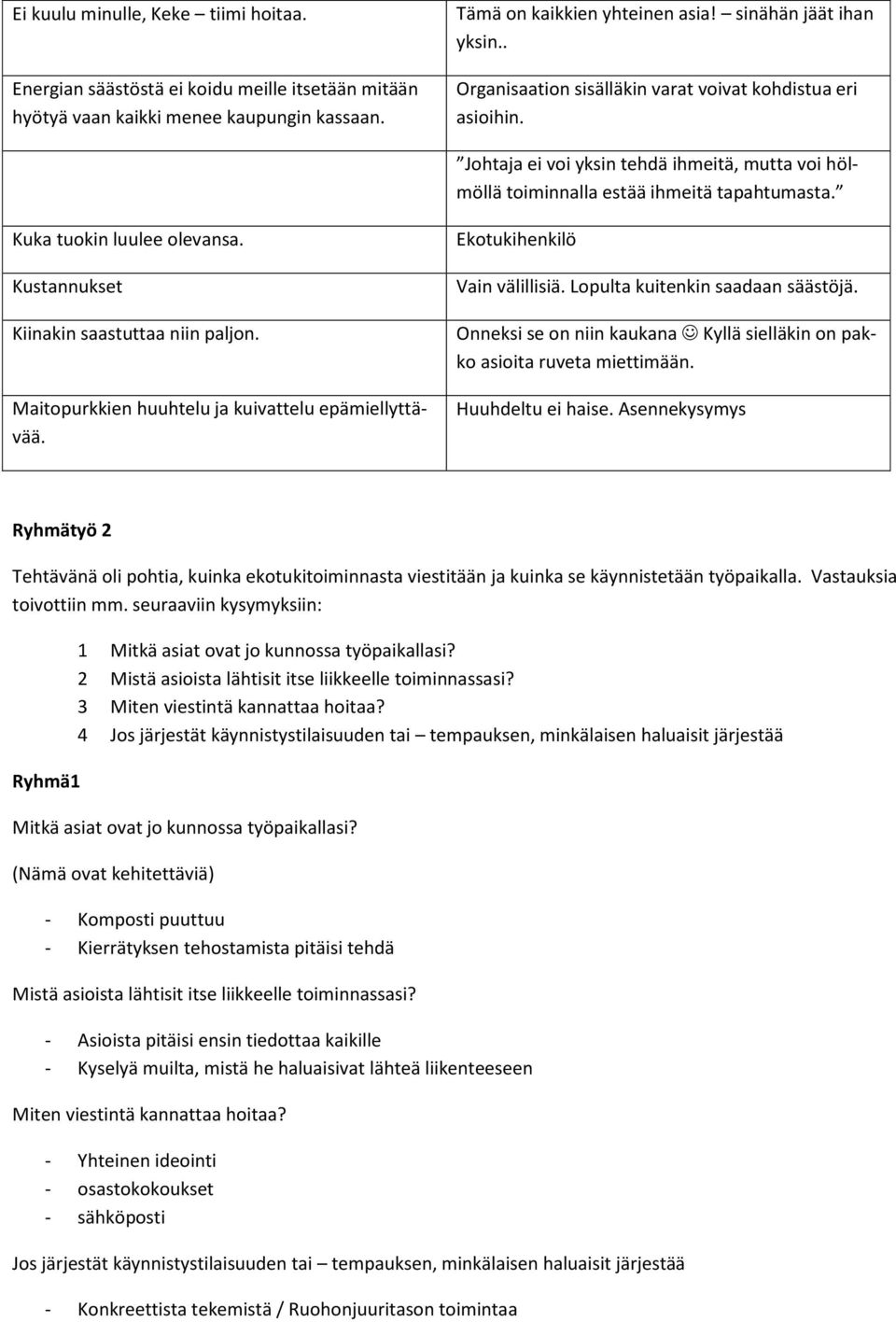 Kustannukset Kiinakin saastuttaa niin paljon. Maitopurkkien huuhtelu ja kuivattelu epämiellyttävää. Ekotukihenkilö Vain välillisiä. Lopulta kuitenkin saadaan säästöjä.