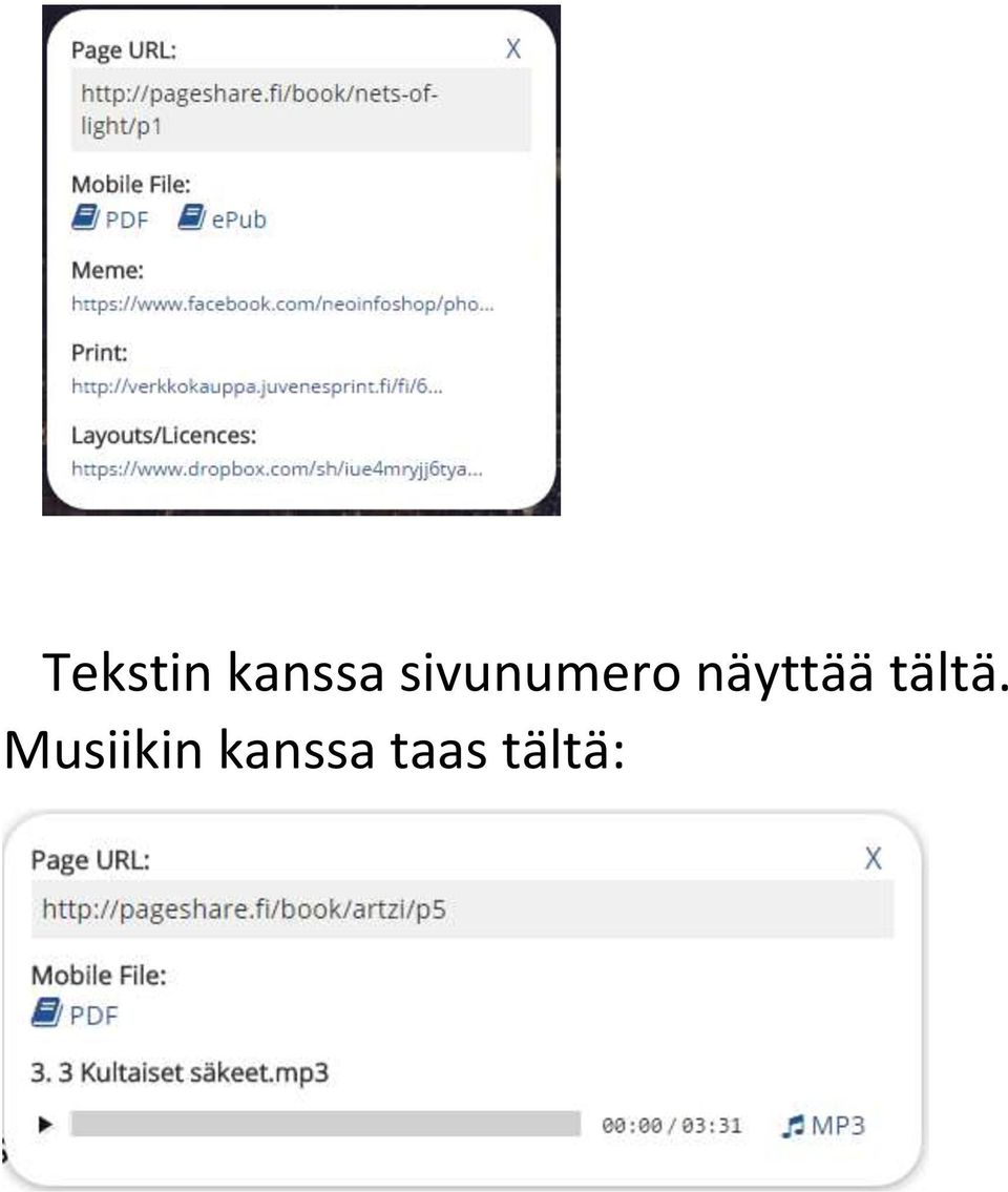näyttää tältä.