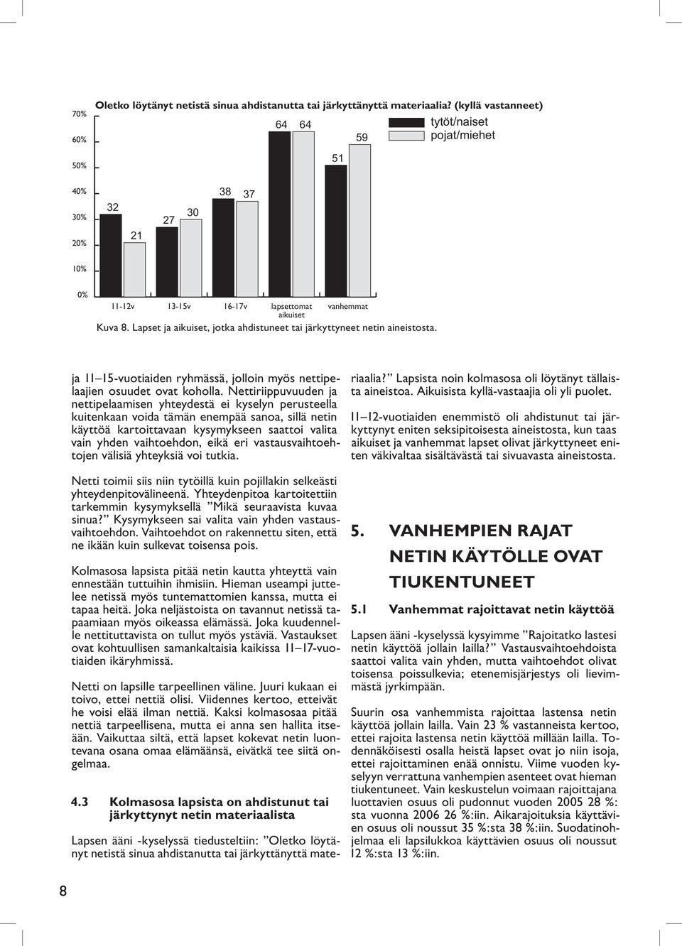 eri vastausvaihtoehtojen välisiä yhteyksiä voi tutkia. Netti toimii siis niin tytöillä kuin pojillakin selkeästi yhteydenpitovälineenä.