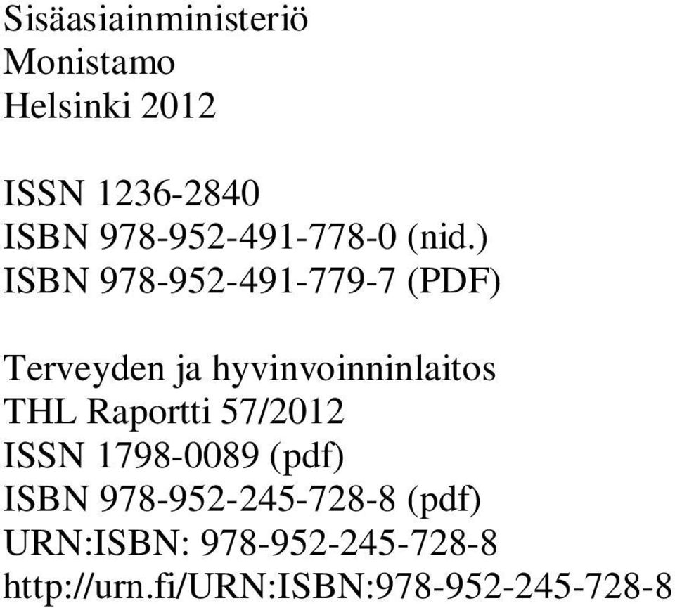 ) ISBN 978-952-491-779-7 (PDF) Terveyden ja hyvinvoinninlaitos THL