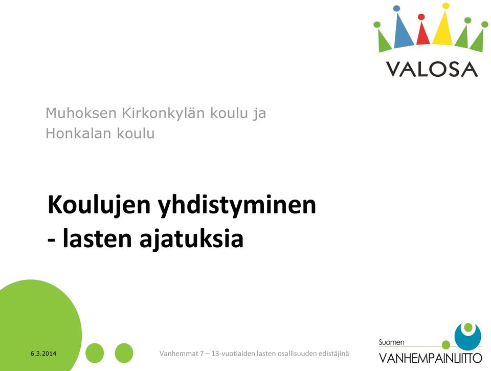 yhdistyminen - lasten ajatuksia