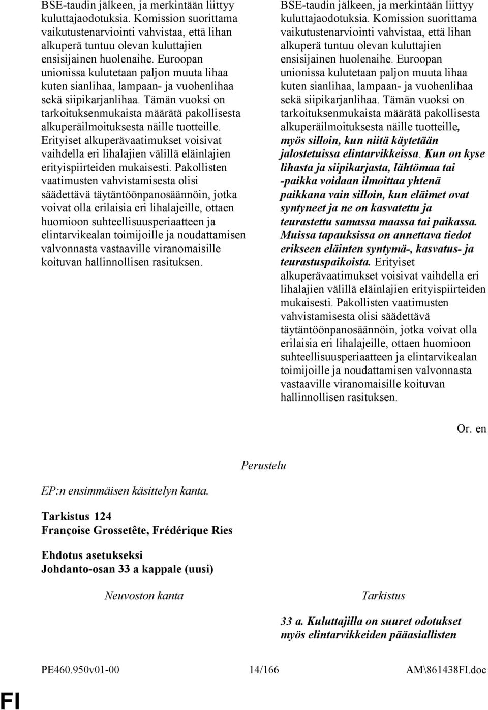 Tämän vuoksi on tarkoituksenmukaista määrätä pakollisesta alkuperäilmoituksesta näille tuotteille.