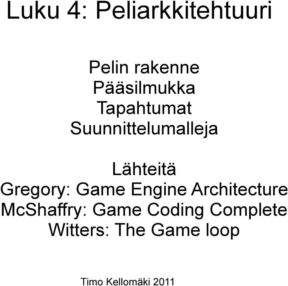 Engine Architecture McShaffry: Game Coding